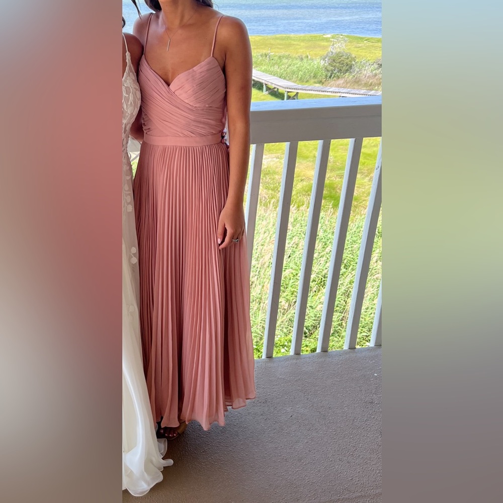 Fame and Partners Wrapped Pleated Dress